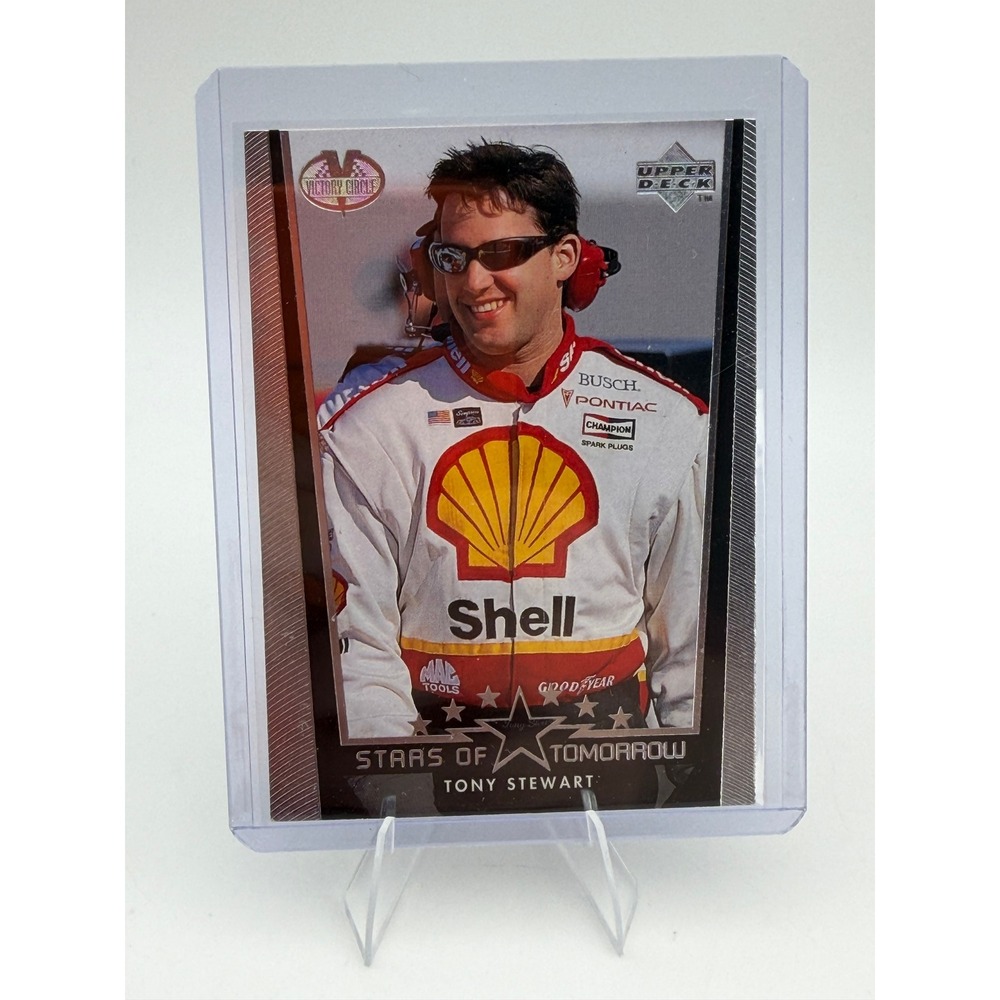 1999 Upper Deck Victory Circle Stars of Tomorrow Tony Stewart #88 NASCAR Card